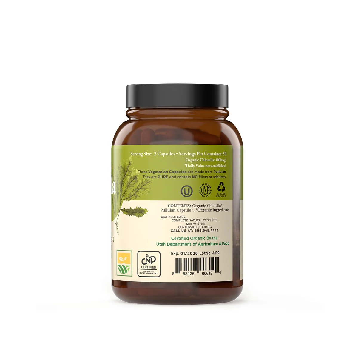 Organic Chlorella Capsules - Image 3