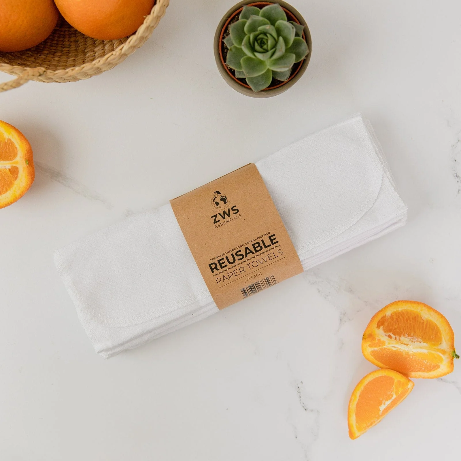 Reusable Paper Towels - 100% Organic Cotton, 12 or 24 Pack - Image 11