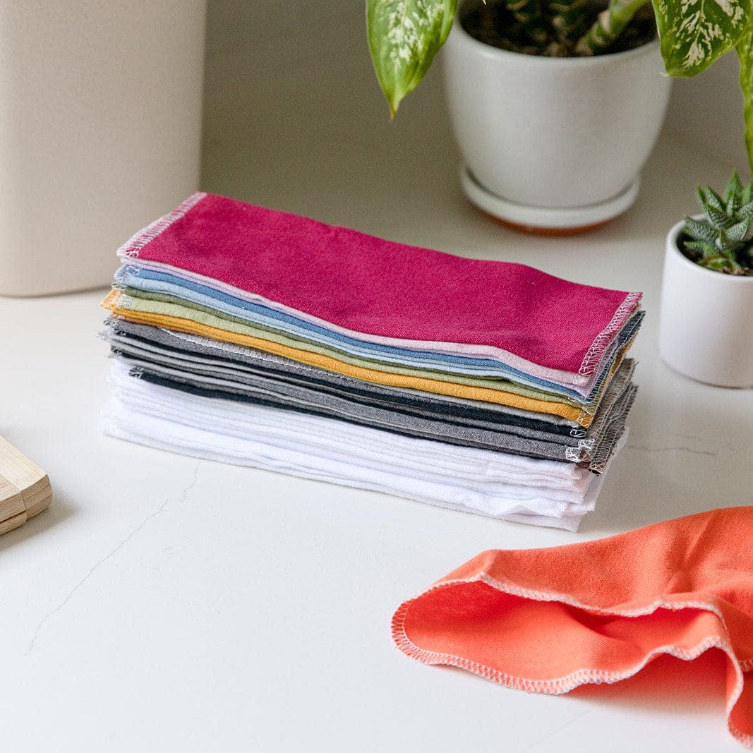 Reusable Paper Towels - 100% Organic Cotton, 12 or 24 Pack - Image 12