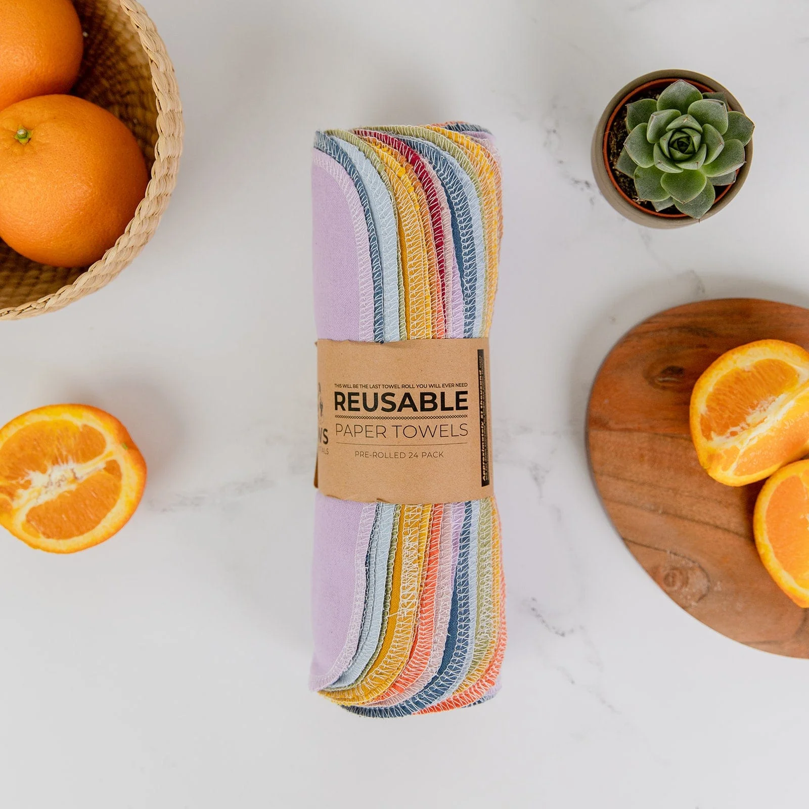 Reusable Paper Towels - 100% Organic Cotton, 12 or 24 Pack - Image 7