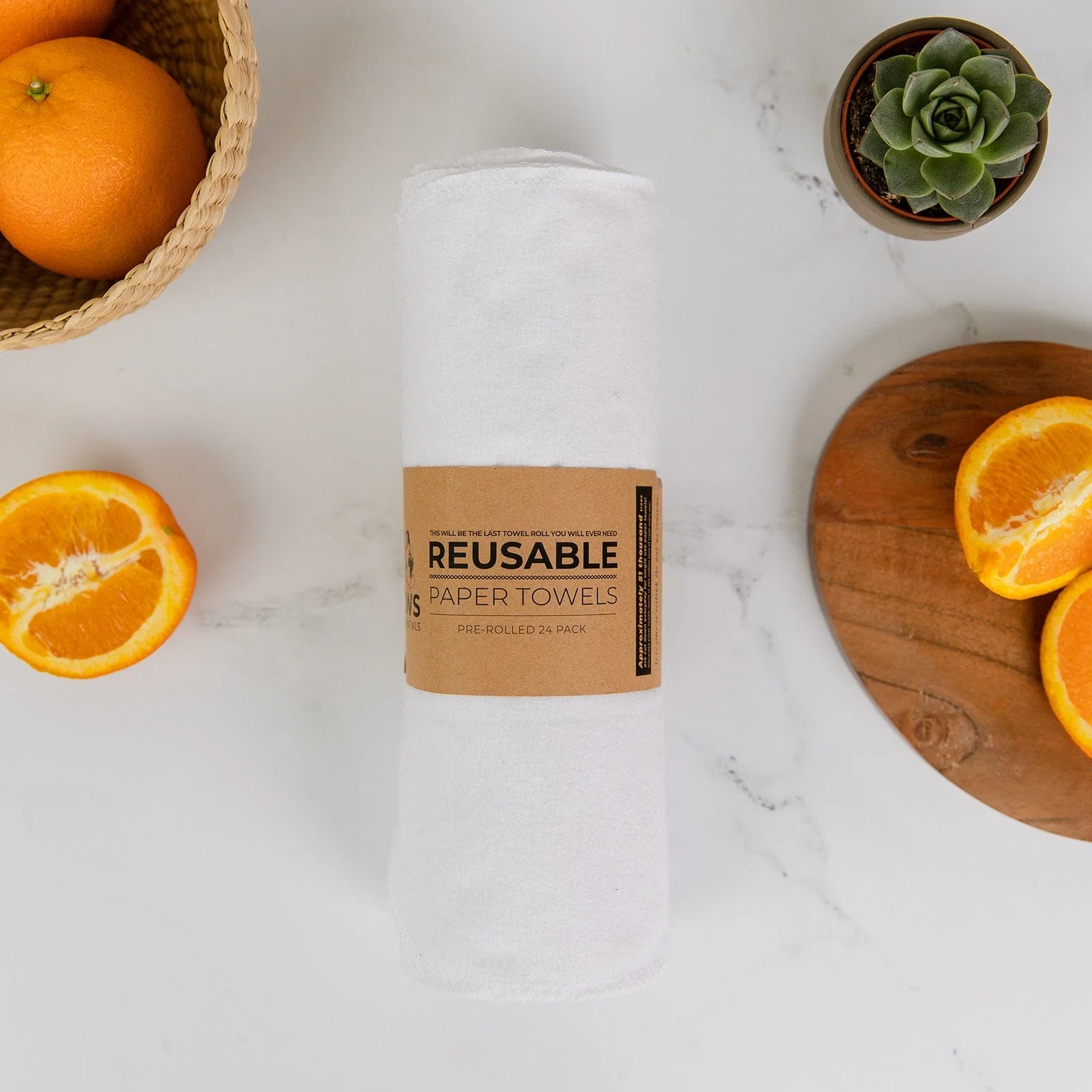 Reusable Paper Towels - 100% Organic Cotton, 12 or 24 Pack - Image 9
